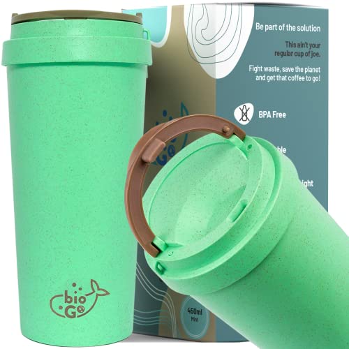 bioGo 16oz Cup - Reusable On-The-Go Travel Mug