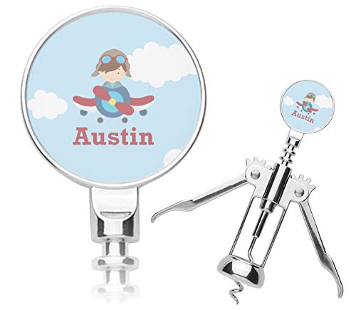 Personalized Airplane & Pilot Corkscrew