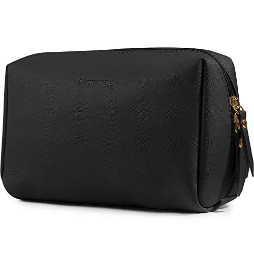 Large Vegan Leather Makeup Bag