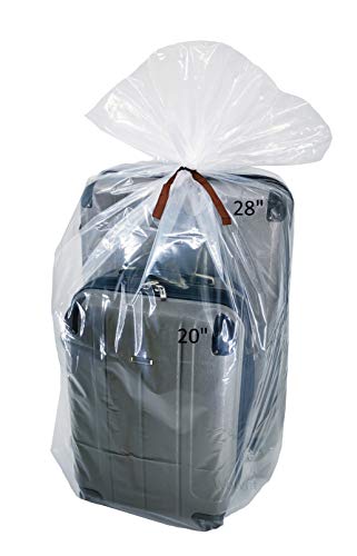 Clearware 12 Large Plastic Bags With Zipper Top - 3 Gallon Bags 16 x 18,  Extra Large Storage Bags for Clothes, Travel, Moving, Large Reusable