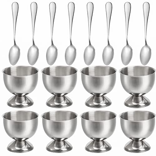 Elsjoy Egg Cup Holders with Spoons