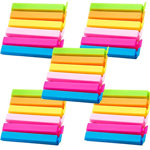 Food Bag Clips - Multicolored Reusable Plastic Bag Clips