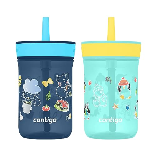  Contigo Kids Spill-Proof 14oz Tumbler with Straw and BPA-Free  Plastic, Fits Most Cup Holders and Dishwasher Safe, Sprinkles Pink : Baby
