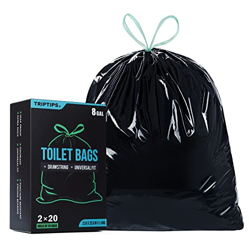 TRIPTIPS Portable Toilet Bags - Leak-Proof Traveling Accessory