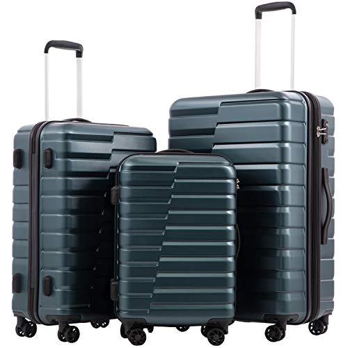 COOLIFE Expandable Suitcase 3 Piece Set