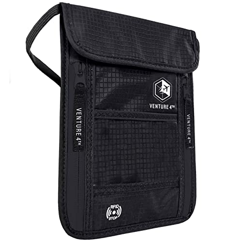 Venture 4th RFID Passport Holder Neck Pouch