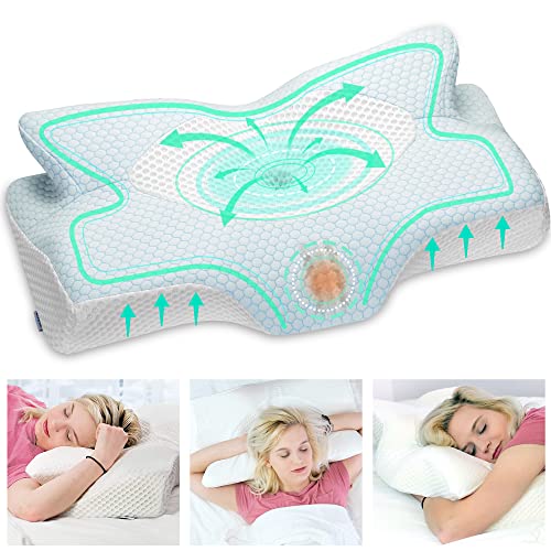 Elviros Cervical Memory Foam Pillow