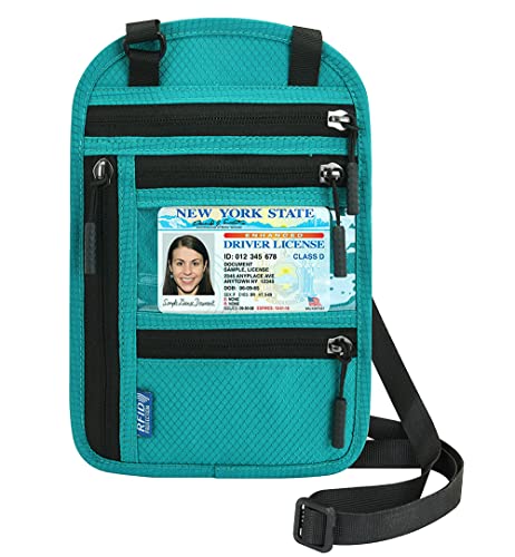 Arouselove Neck Wallet RFID Blocking Waterproof Travel Pouch