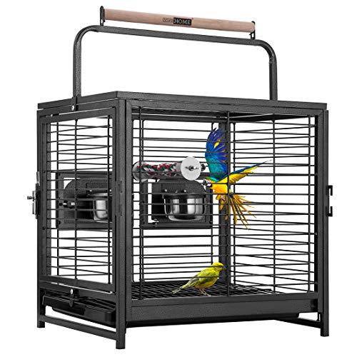 VIVOHOME Bird Travel Carrier Cage