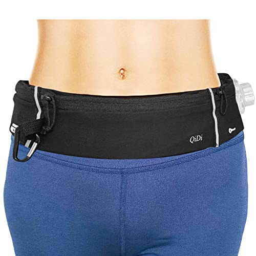 QiDi Running Belts | 4 Zipper Pouch Running Fanny Pack