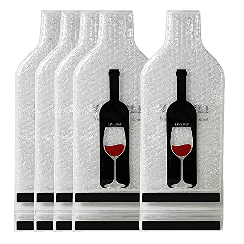 LIVEBAY 5 Pack Reusable Wine Bag