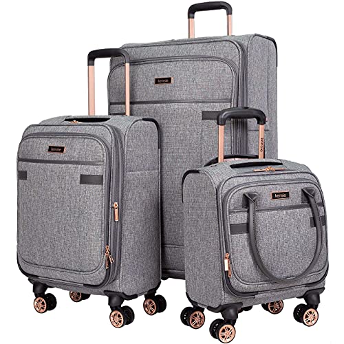 Kensie Softside Spinner Luggage Set
