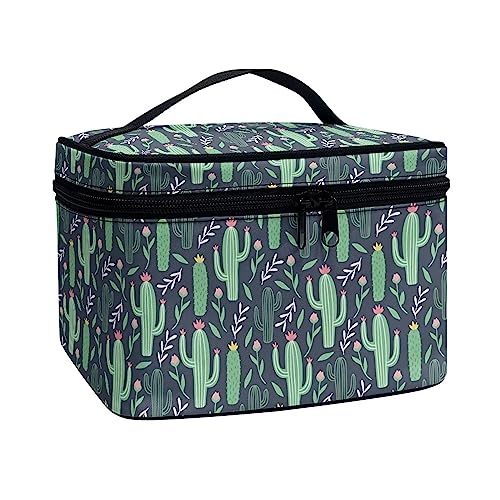 JoyLamoria Cactus Travel Makeup Bag