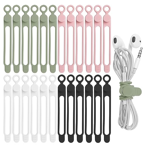 Silicone Cable Straps Wire Organizer