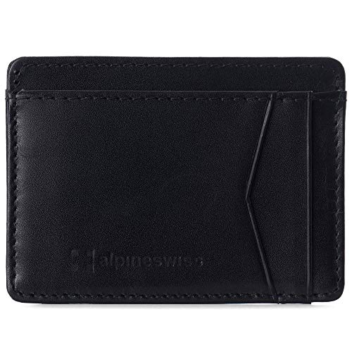 Alpine Swiss Minimalist Front Pocket Wallet