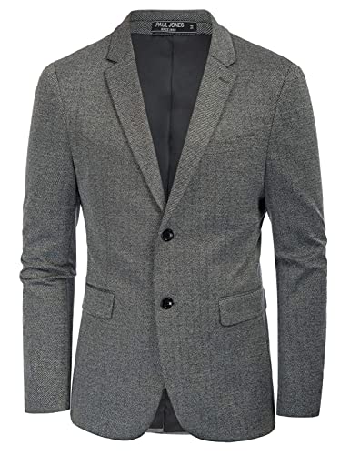 Slim Fit Herringbone Blazer