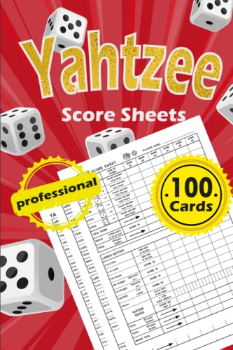 Yatzee Score Sheets: Travel Size Score Pads