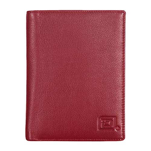 Slim Leather Bifold Passport Wallet