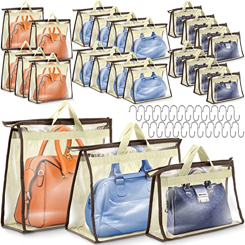  CINPIUK 8 Pack Handbag Dust Bags Clear Purse Storage