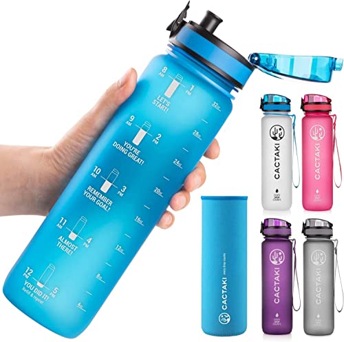  Rubbermaid Leak-Proof Sip Water Bottle, 24 oz, Aqua Waters :  Sports & Outdoors
