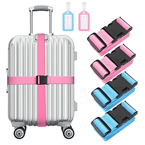 Cute Travel Luggage Straps Suitcase Belts Adjustable Thickened