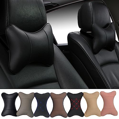 Canler 2023 Car Headrest Pillow, Comfort Upgraded Road Trips Head Neck  Support for Kids & Adults - A Perfect Match with Backless Booster Seat for  Car