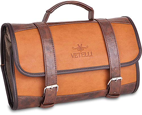 Vetelli Leather Toiletry Bag for Men