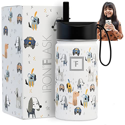 IRON °FLASK Kids Water Bottle - Puppy Land Design