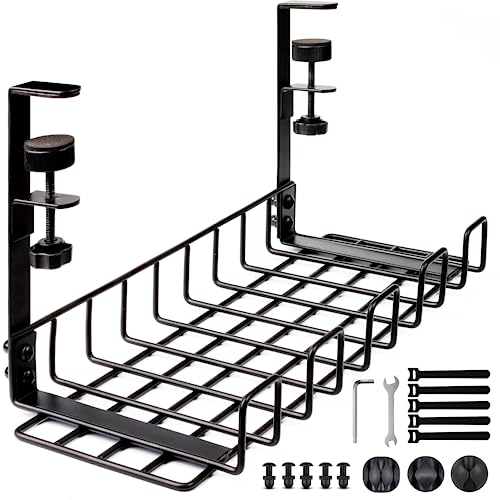 WTADAY Under Desk Cable Management Tray