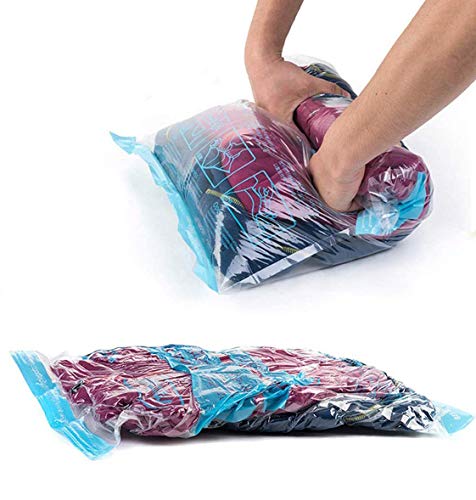 The Chestnut 8 Space Saver Bags - No Vacuum or Pump Needed - Roll-Up  Compression Bags for