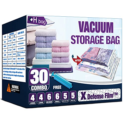 SUPFOO Vacuum Storage Bags 6 Pack(2 Jumbo/2 Large/2 Medium) Space Saver  Bags Compression Bags,Vacuum Seal Bags for