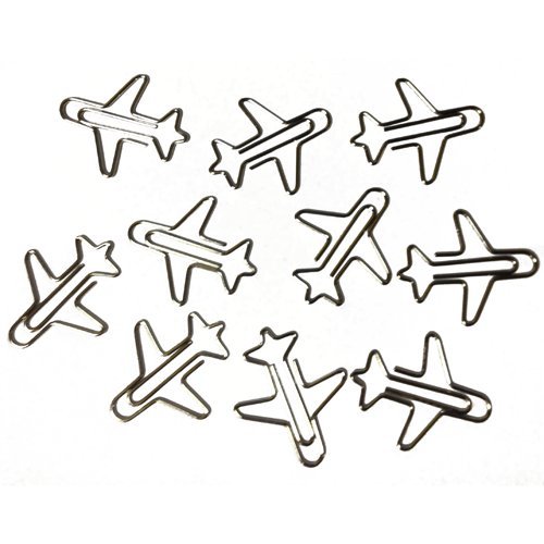 Aviation Fun for Your Desk - Airplane Shaped Paper Clips