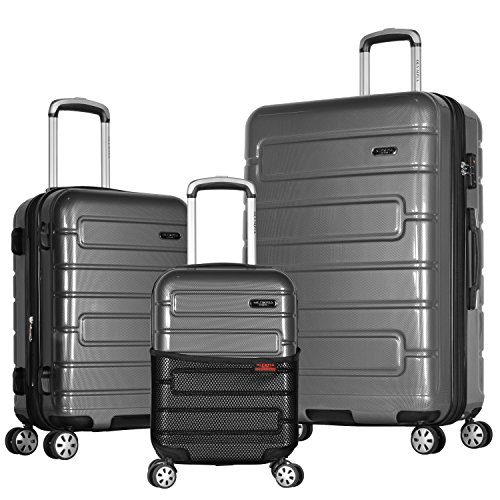 Olympia U.S.A. Nema 3-piece Exp. Hardcase Spinner Luggage Set