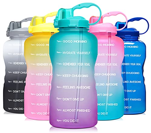 Venture Pal 64 OZ Water Bottle with Time Marker & Straw