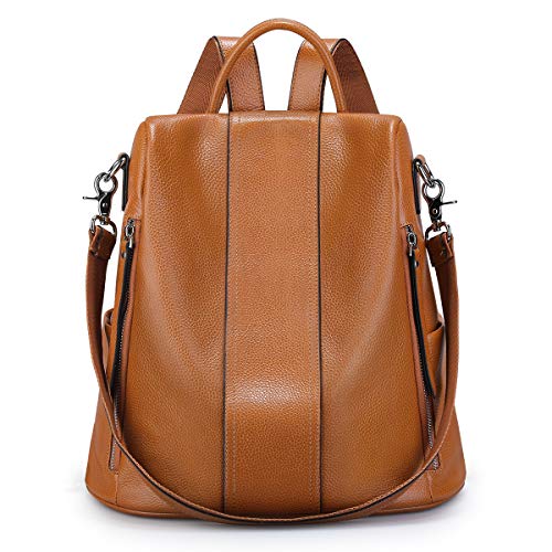 Stylish and Practical S-ZONE Leather Backpack Purse for Women