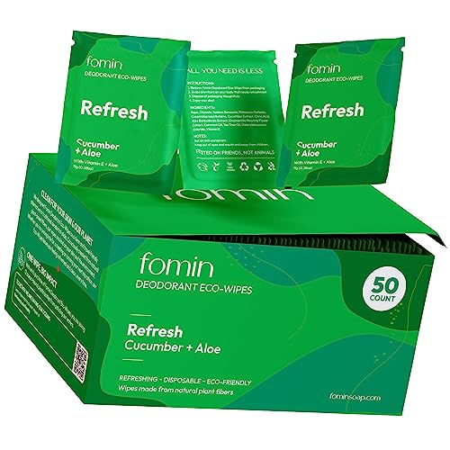 FOMIN Deodorant Wipes - Portable Sweat Essentials for Women