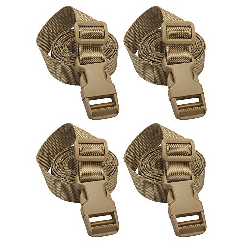 XTACER Luggage Straps - Durable and Adjustable Backpack Accessory Straps (TAN)