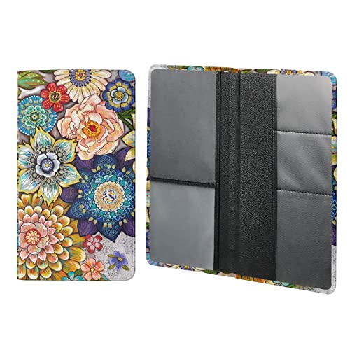 Toadmos Boho Floral Car Insurance and Registration Card Holder