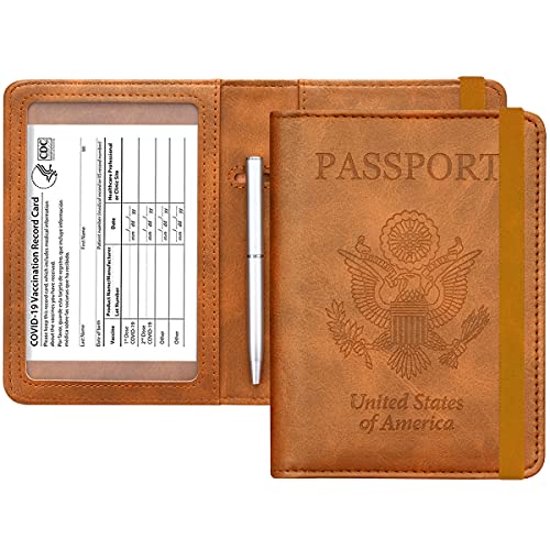 51yERFd7j3L. SL500  - 13 Amazing Leather Rfid Passport Cover for 2024