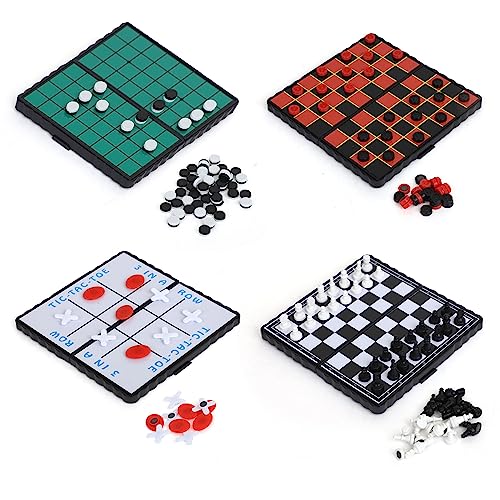  Mini Magnetic Board Games - Set of 12 Individually Packaged Travel  Games for 2 players - Checkers Chess Solitaire Tic Tac Toe and Much More.  Mini Games for Kid s : Toys & Games