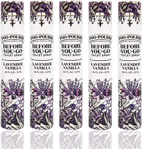 Poo-Pourri Lavender Vanilla Toilet Spray 5 Pack