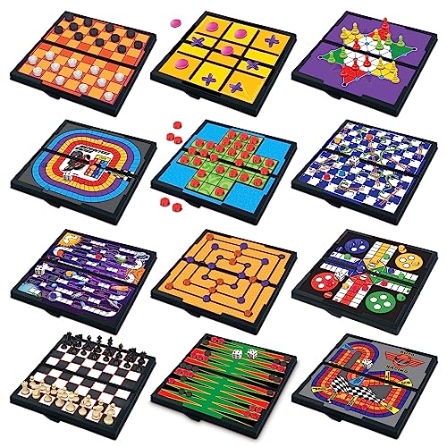 Gamie Magnetic Board Travel Game Set