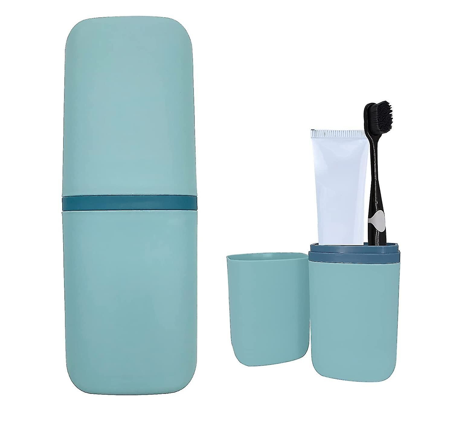 Gray - Toothbrush Holder, Toothbrush Holder, Removable Plastic Cup With  Drainage Hole, 2 Toothbrush Compartments + 1 Storage Tray, Non-slip Bottom.