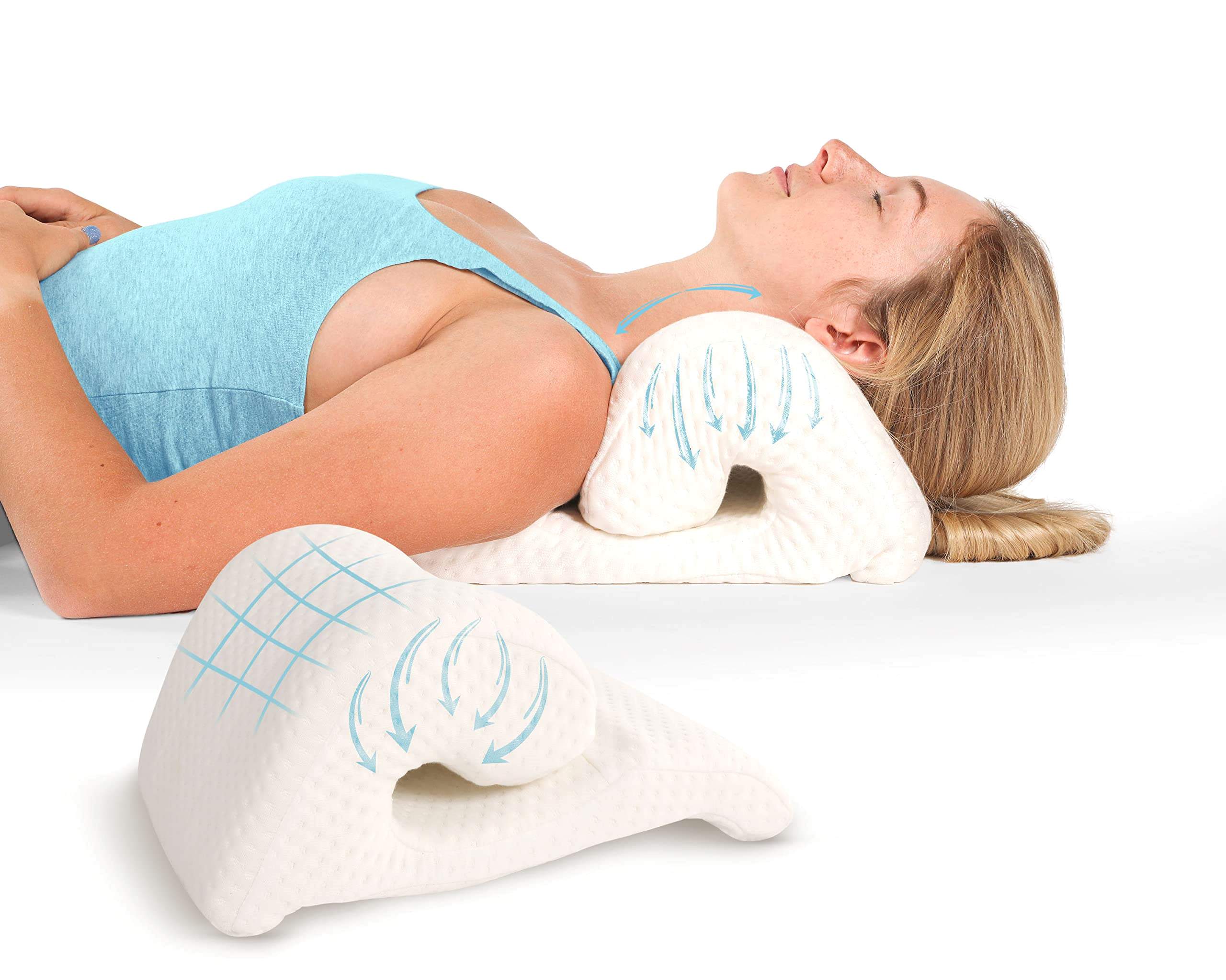 anzhixiu Car Neck Pillow for Driving- Memory Foam Neck Pillow for Car