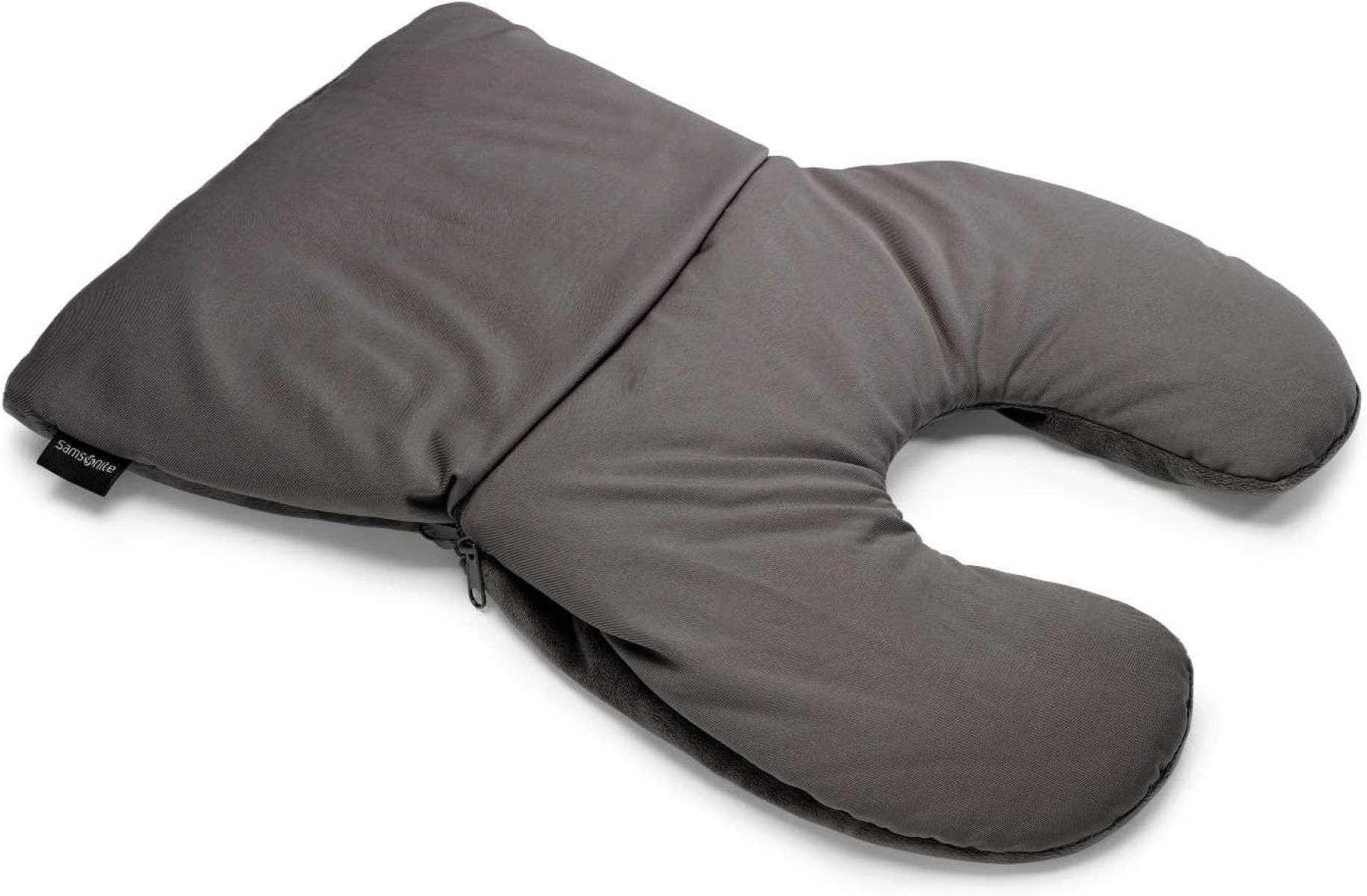 SAMSONITE TRAVEL NECK Pillow for Car or SUV - Gray. Helps Relieve