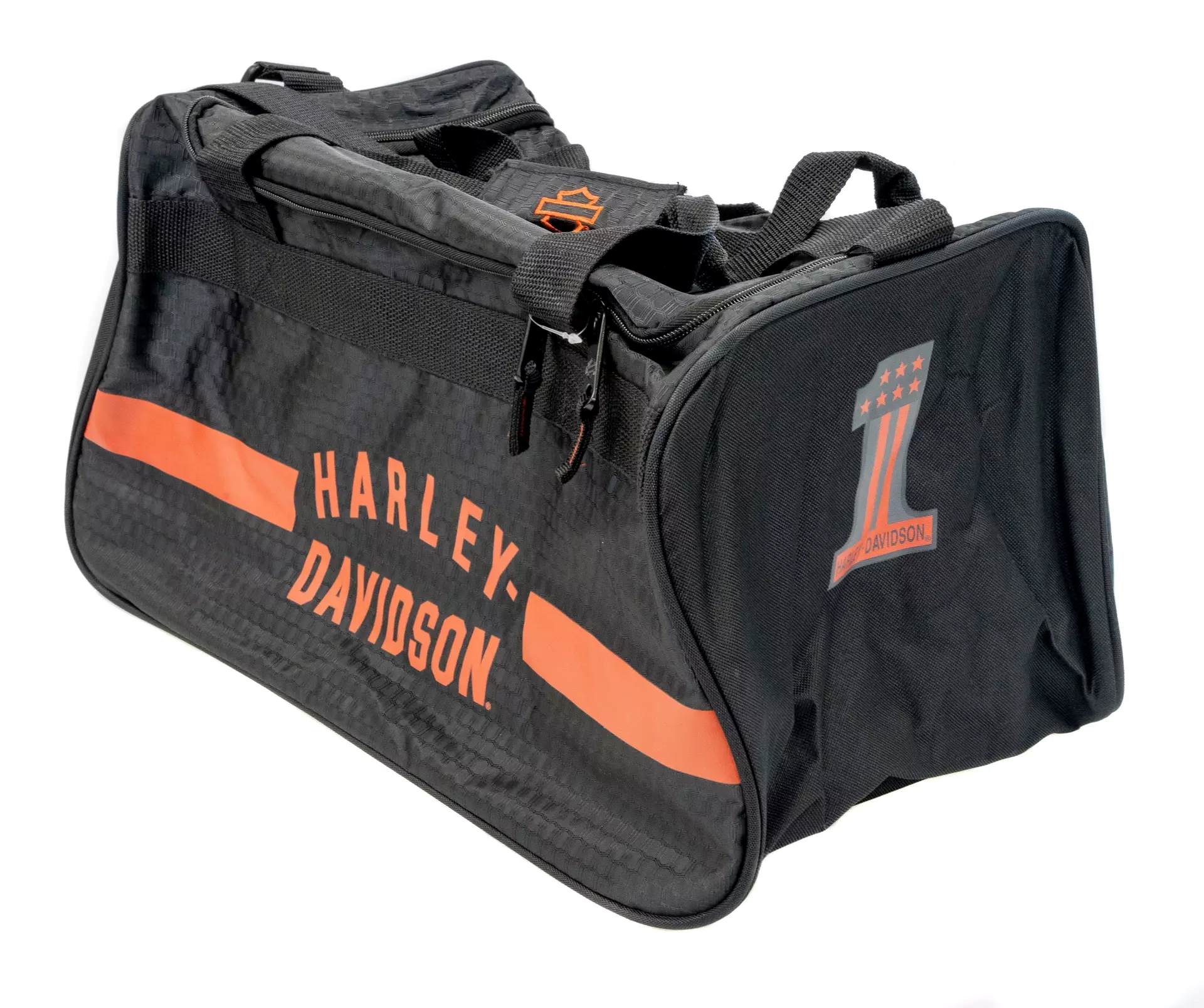Harley-Davidson Racing Travel Duffel Bag w/ Hideaway Rain Cover