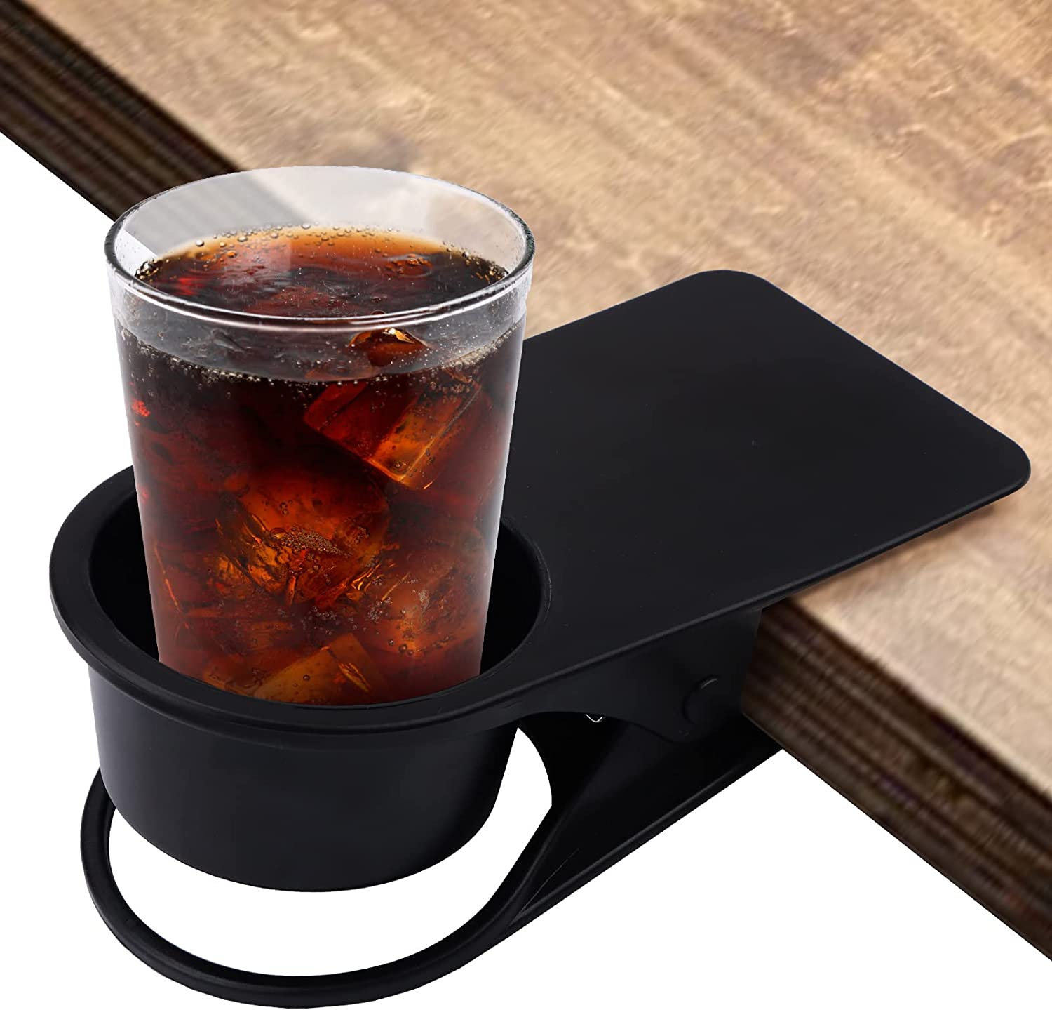 Desk Cup Holder Under Table Rotation Anti-Spill Swivel Drink Holder Table  Edge