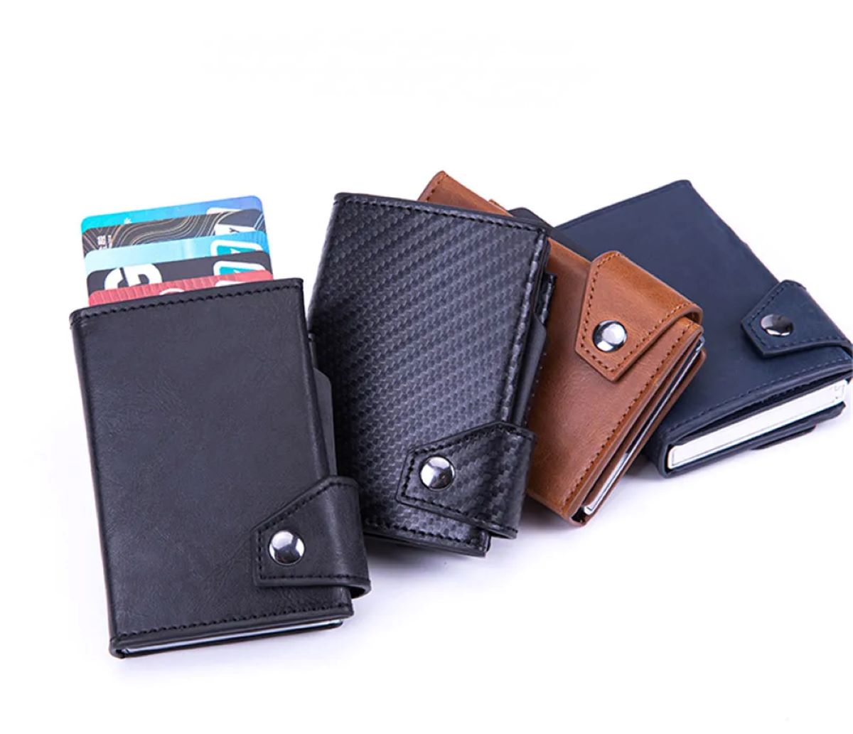 umoven Wallet for Men - with Money Clip Slim Leather Slots Credit Card Holder RFID Blocking Bifold Minimalist Wallet with Gift Box