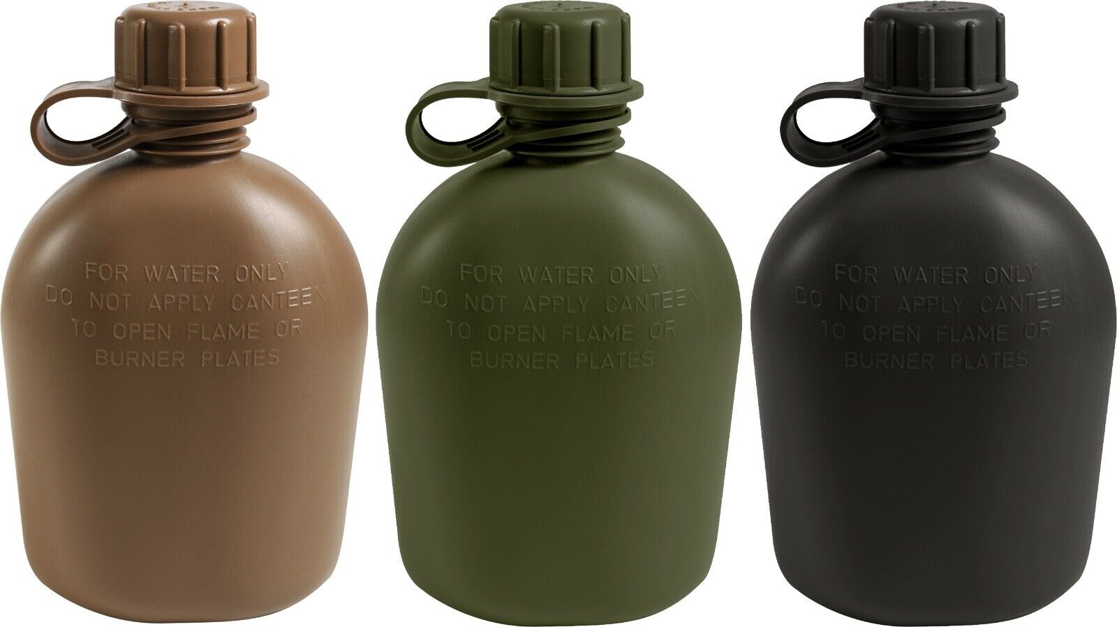 BaHoki Essentials Aluminum Canteen with Cover and Cup - Military