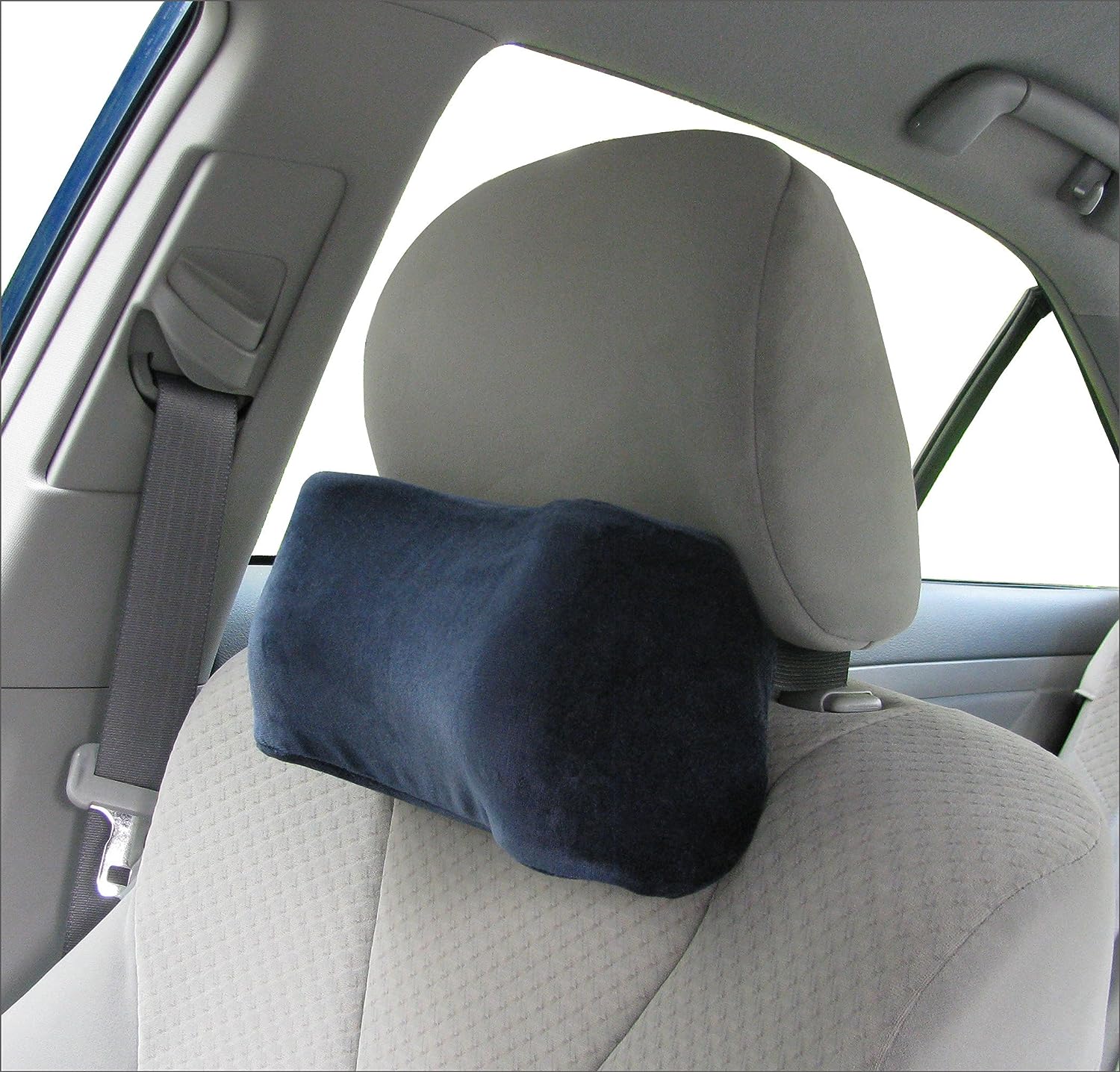 Crofy 2 Pack Car Neck Pillow, Softness Car Headrest Pillow for Driving with  Adjustable Strap, 100% Memory Foam and Breathable Removable Cover